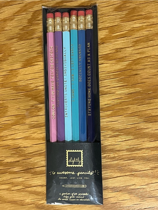 Slightly Other - NEW Introvert Themed Pencils